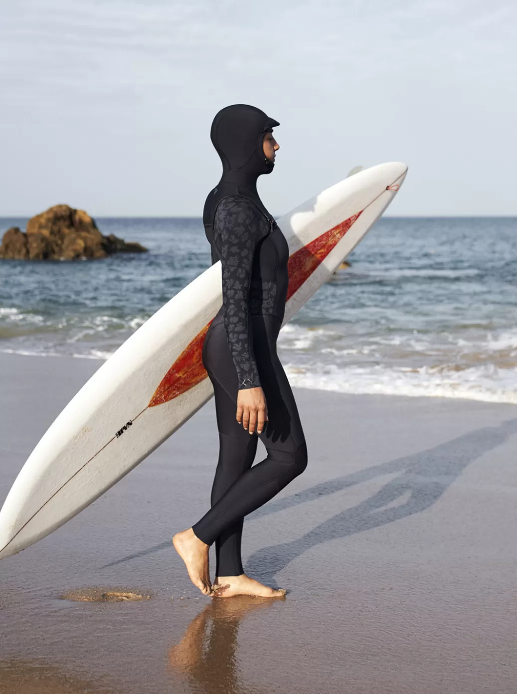 Swell Series | WOMEN ROXY 5/4/3mm Swell Series Hooded Chest Zip Wetsuit Black