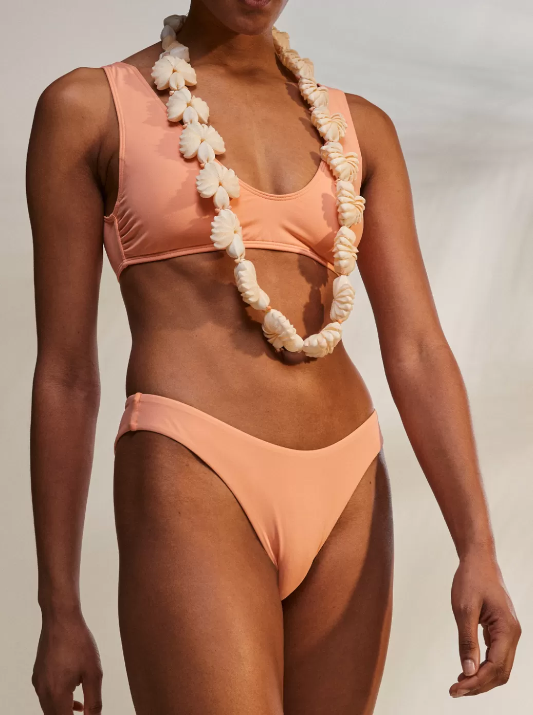 Bikini Bottoms | Bikinis | WOMEN ROXY Beach Classics High Leg Bikini Bottoms Papaya Punch
