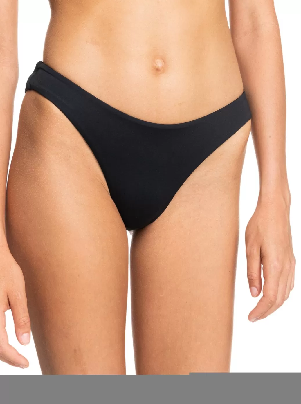 Bikini Bottoms | Bikinis | WOMEN ROXY Beach Classics High Leg Bikini Bottoms Anthracite