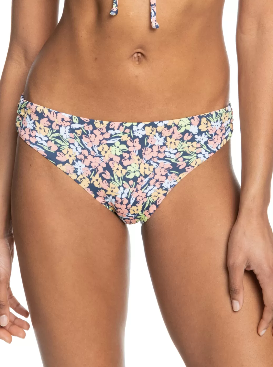 Bikini Bottoms | Bikinis | WOMEN ROXY Beach Classics Strap Hipster Bikini Bottoms Mood Indigo Ditsy Love