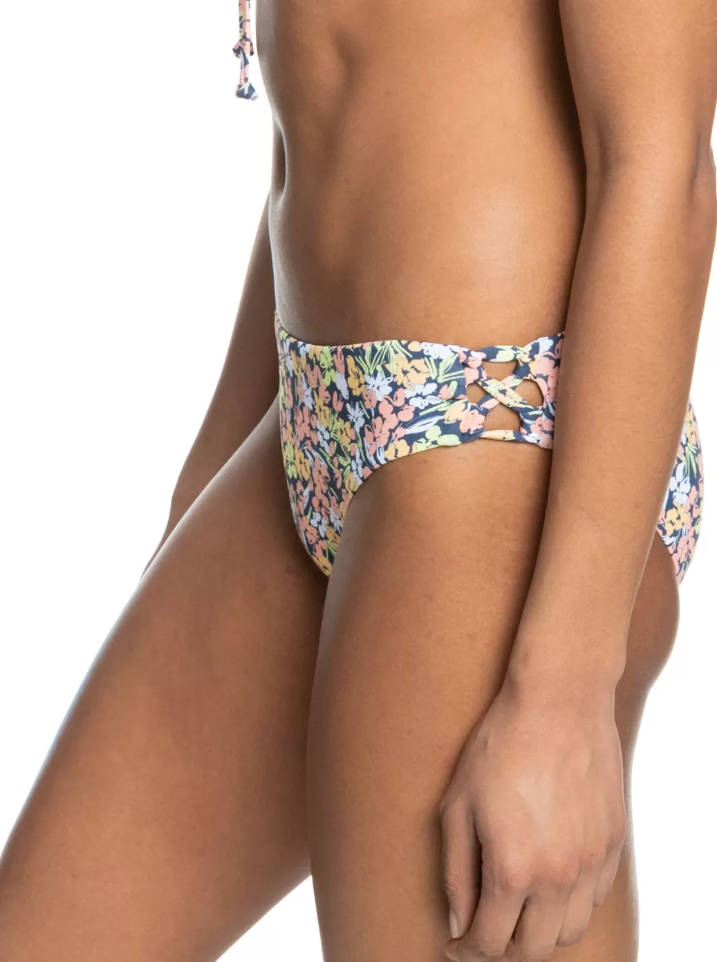 Bikini Bottoms | Bikinis | WOMEN ROXY Beach Classics Strap Hipster Bikini Bottoms Mood Indigo Ditsy Love