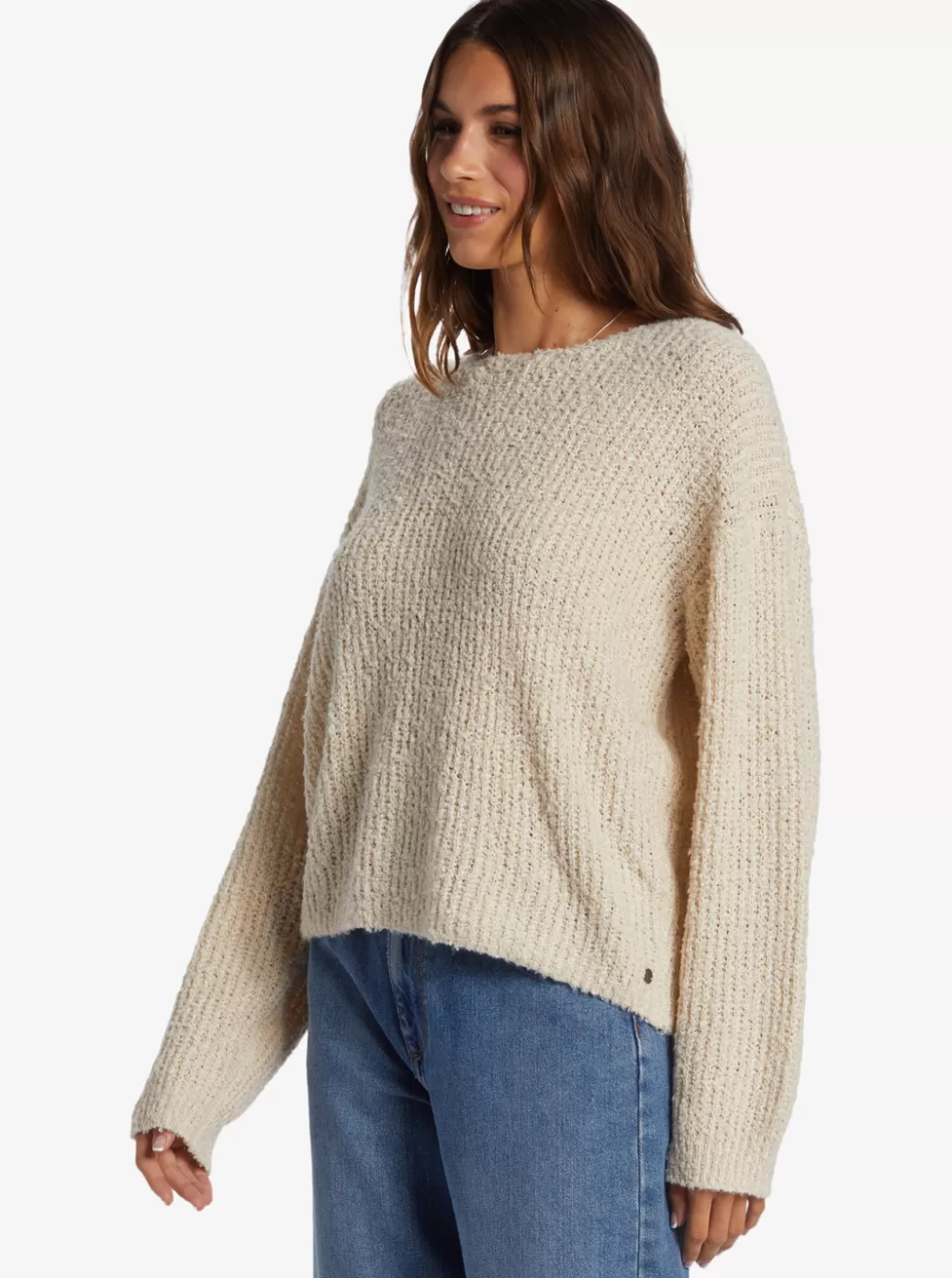 Sweaters | WOMEN ROXY Bombay Crew Neck Sweater Tapioca