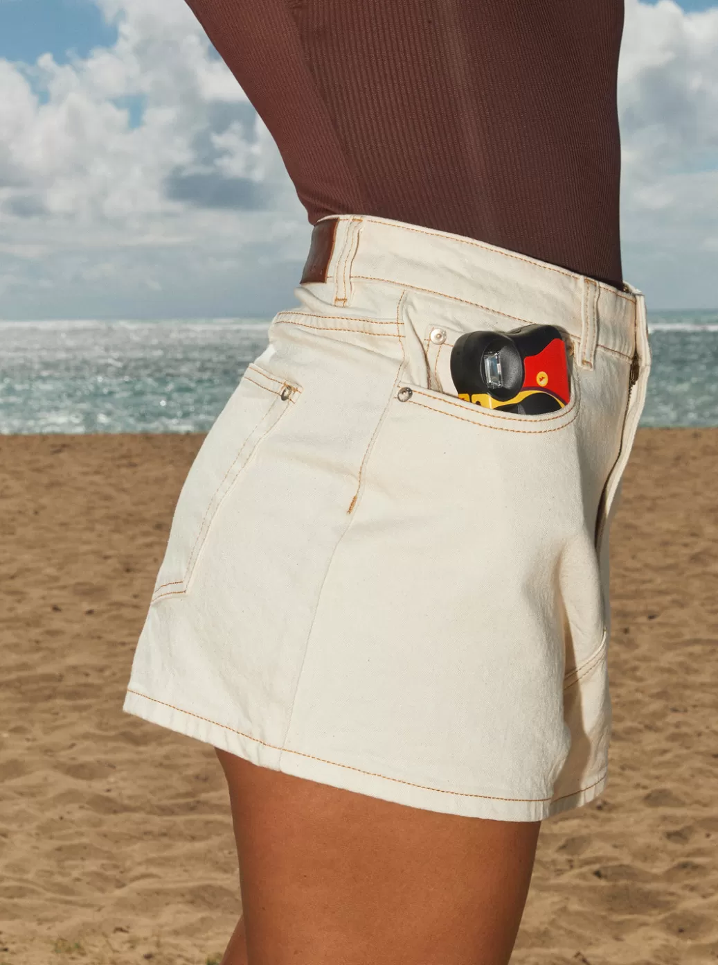 Shorts | WOMEN ROXY Chlo Denim Shorts Natural