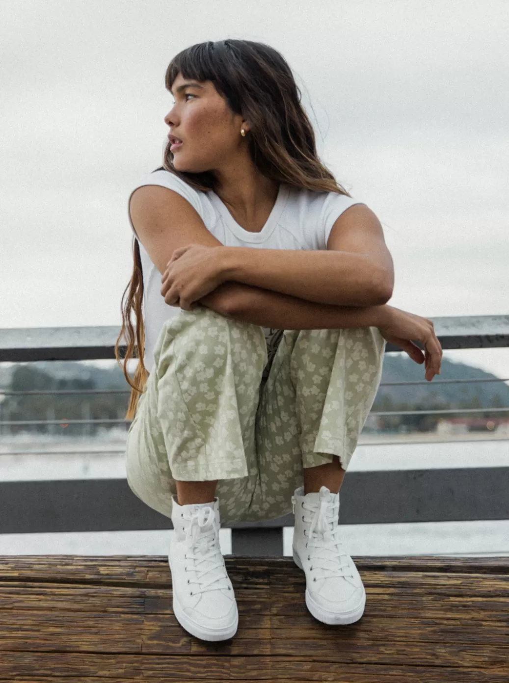 Sneakers | WOMEN ROXY Coastal Cruisin Mid-Top Shoes White