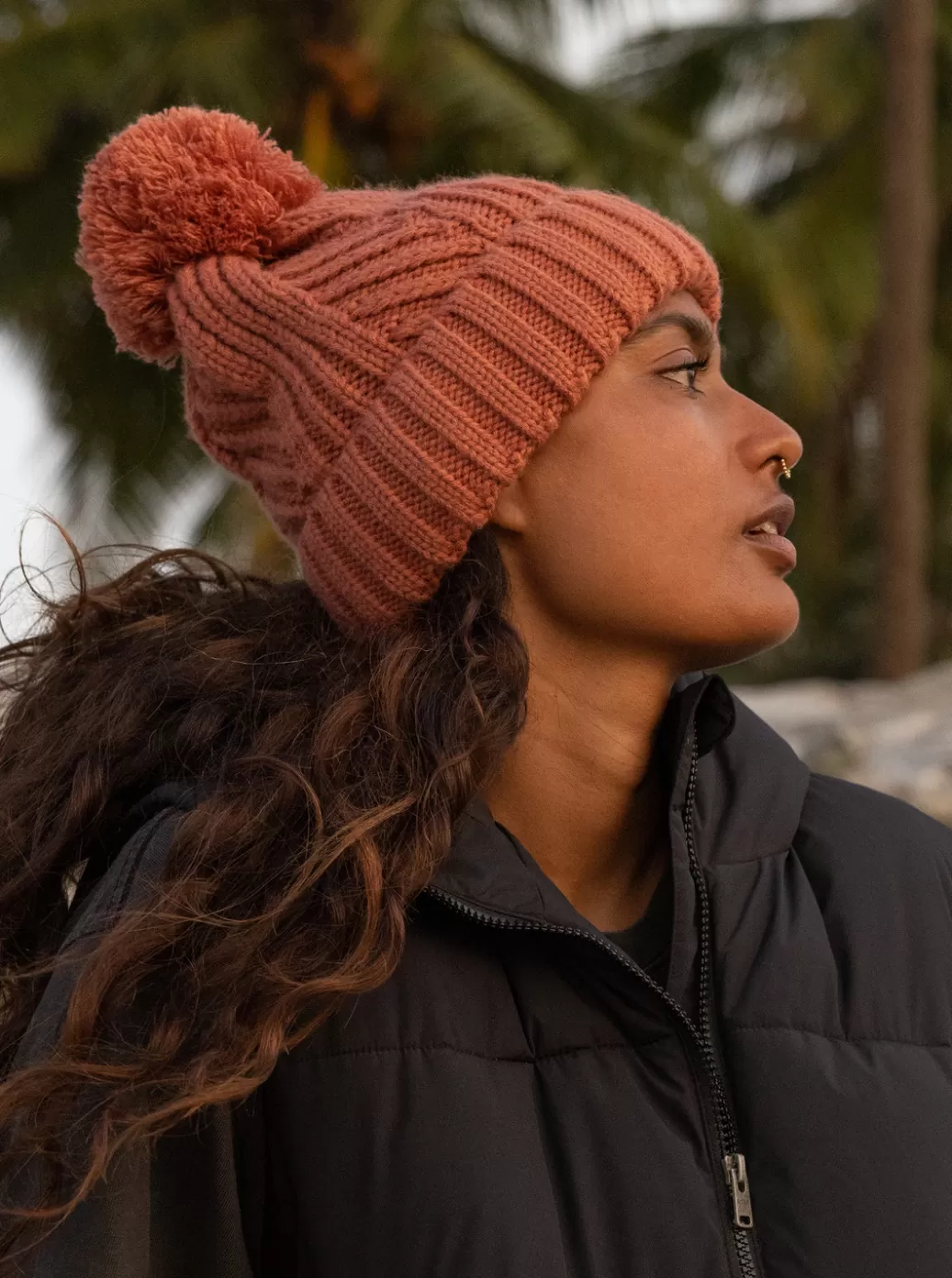 Snow Accessories | WOMEN ROXY Cozy Sundown Beanie Dusty Coral