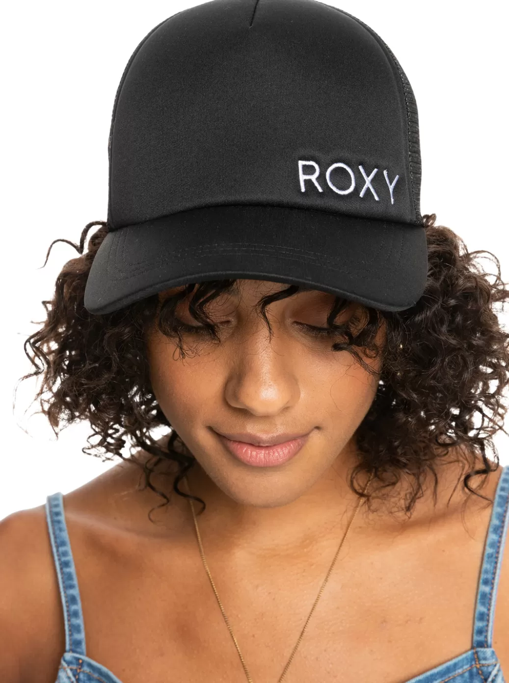 Hats | WOMEN ROXY Finishline 2 Black Trucker Hat Anthracite