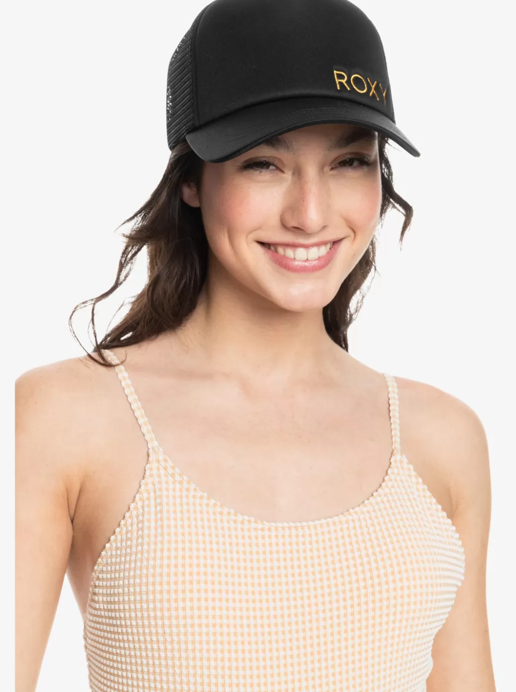 Hats | WOMEN ROXY Finishline 2 Colors Trucker Hat Anthracite