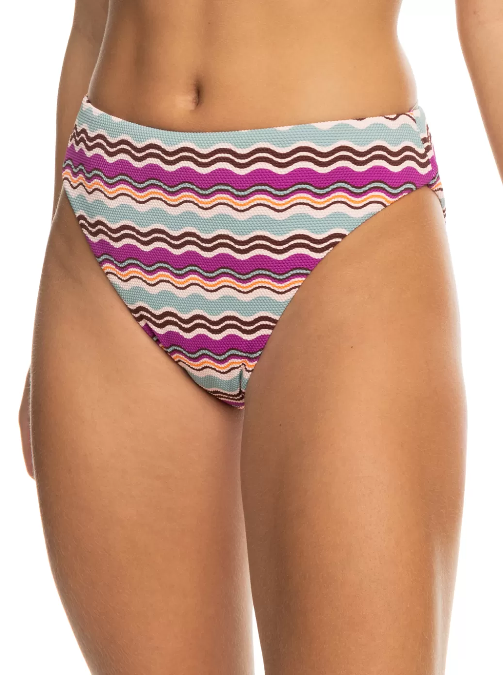 Bikini Bottoms | Bikinis | WOMEN ROXY Flowy Mood Mid Waist Bikini Bottoms Pale Dogwood Flowy Mood