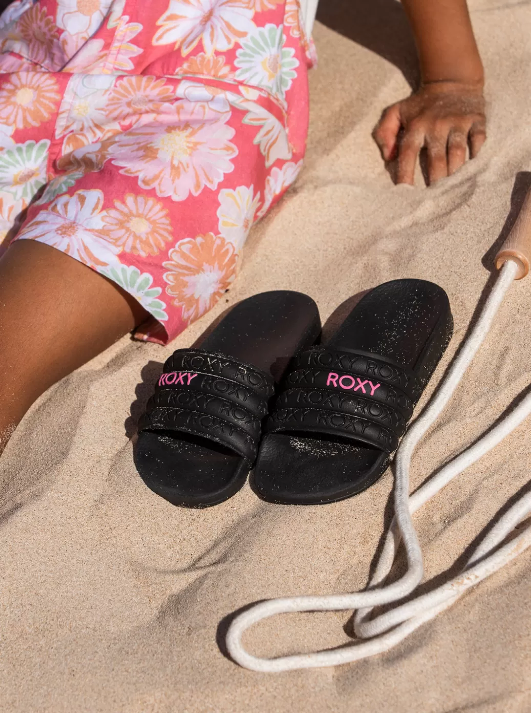 Shoes & Sandals | KIDS ROXY Girl's 4-16 Slippy Water-Friendly Sandals Black