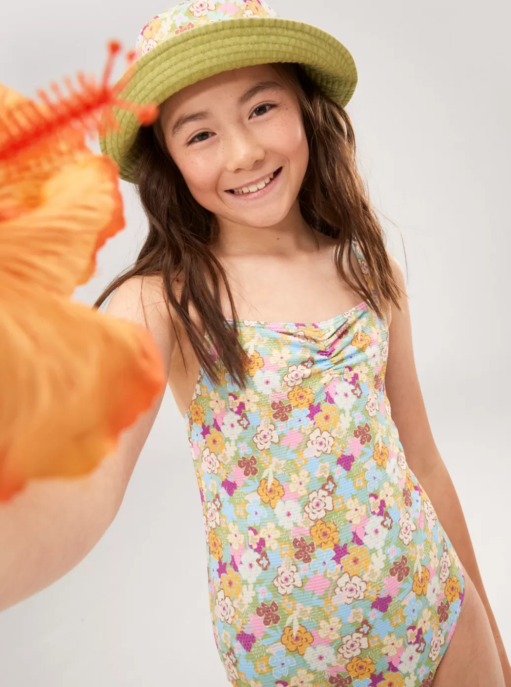 Swim | KIDS ROXY Girl's 7-16 Nostalgic Seaside One-Piece Swimsuit Fern Memories