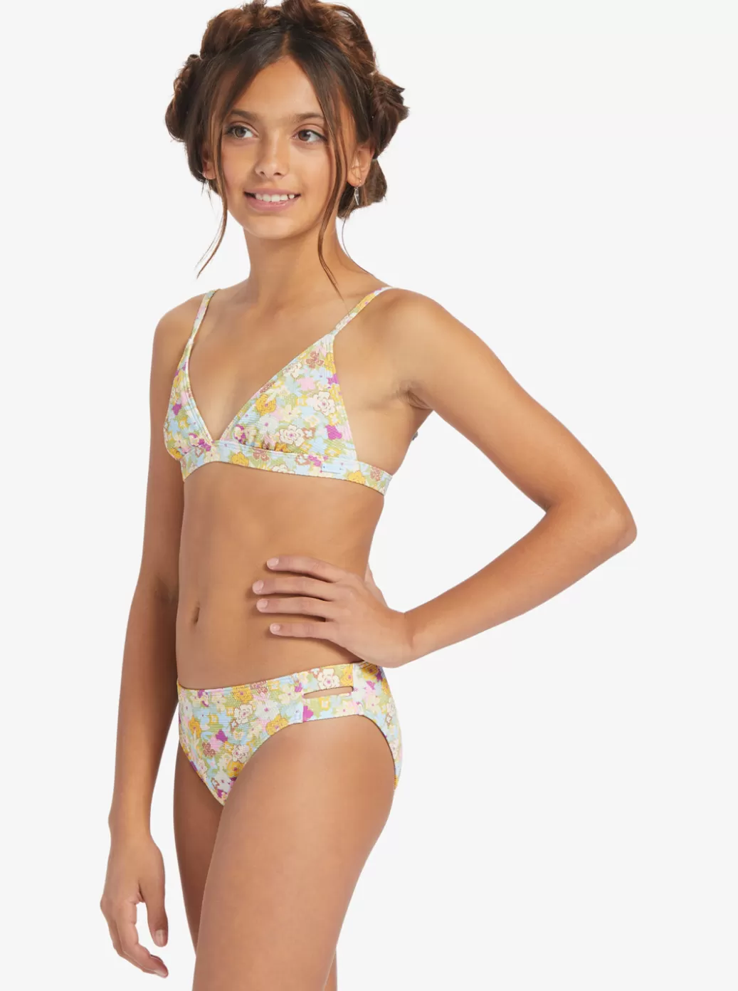 Swim | KIDS ROXY Girl's 7-16 Nostalgic Seaside Two Piece Triangle Bikini Set Fern Memories