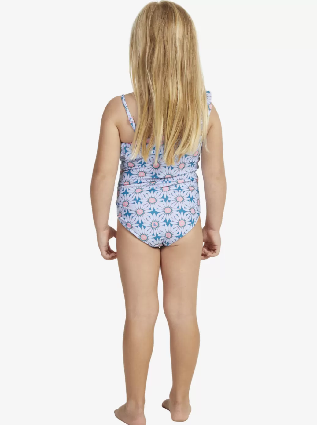 Swim | KIDS ROXY Girls' 2-7 Bold Florals One-Piece Swimsuit Crystal Teal Sol Flower