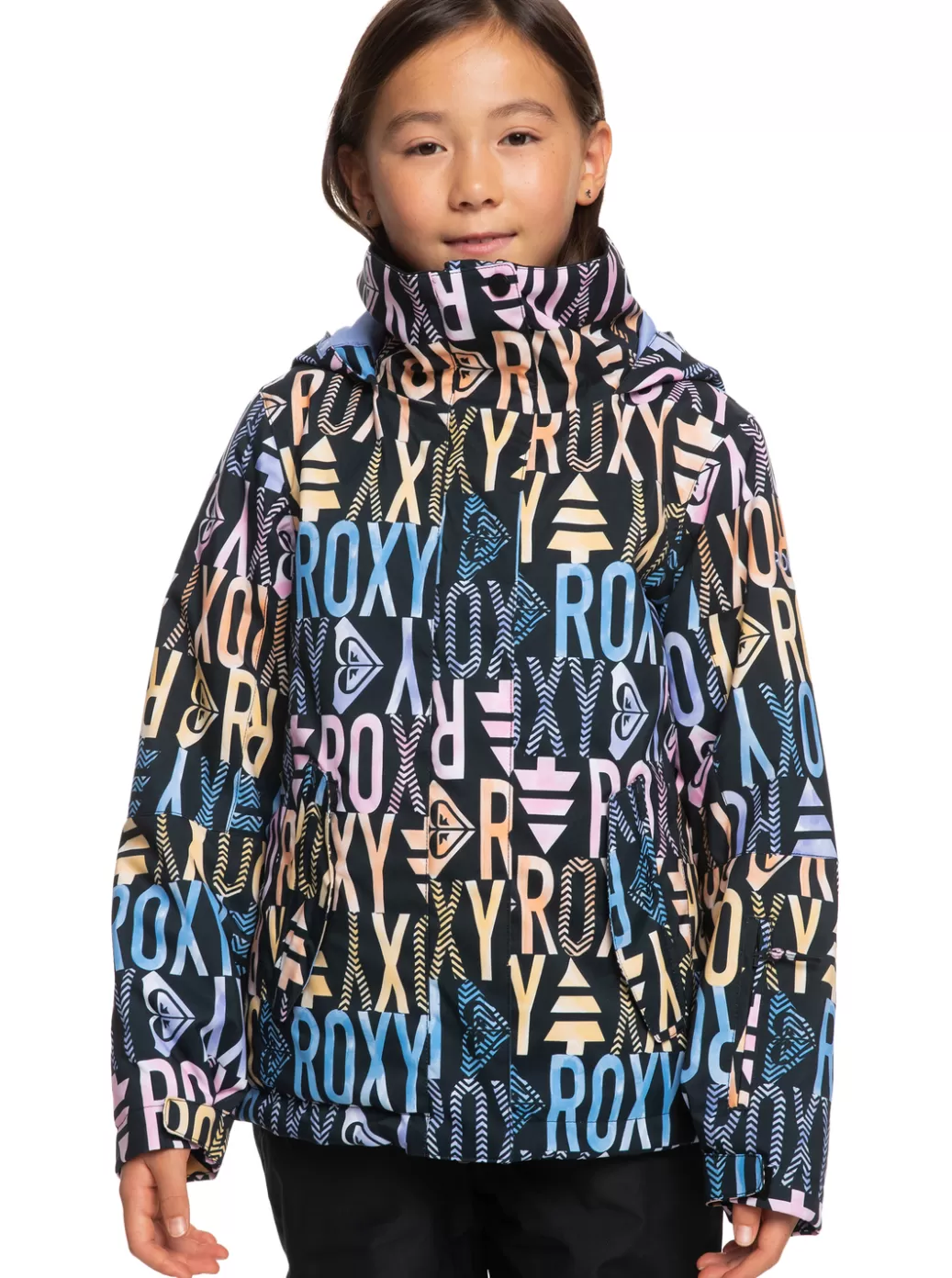 Snow Jackets | Girls Snow | KIDS | WOMEN ROXY Girls' 4-16 Jetty Technical Snow Jacket True Black Sapin Rg