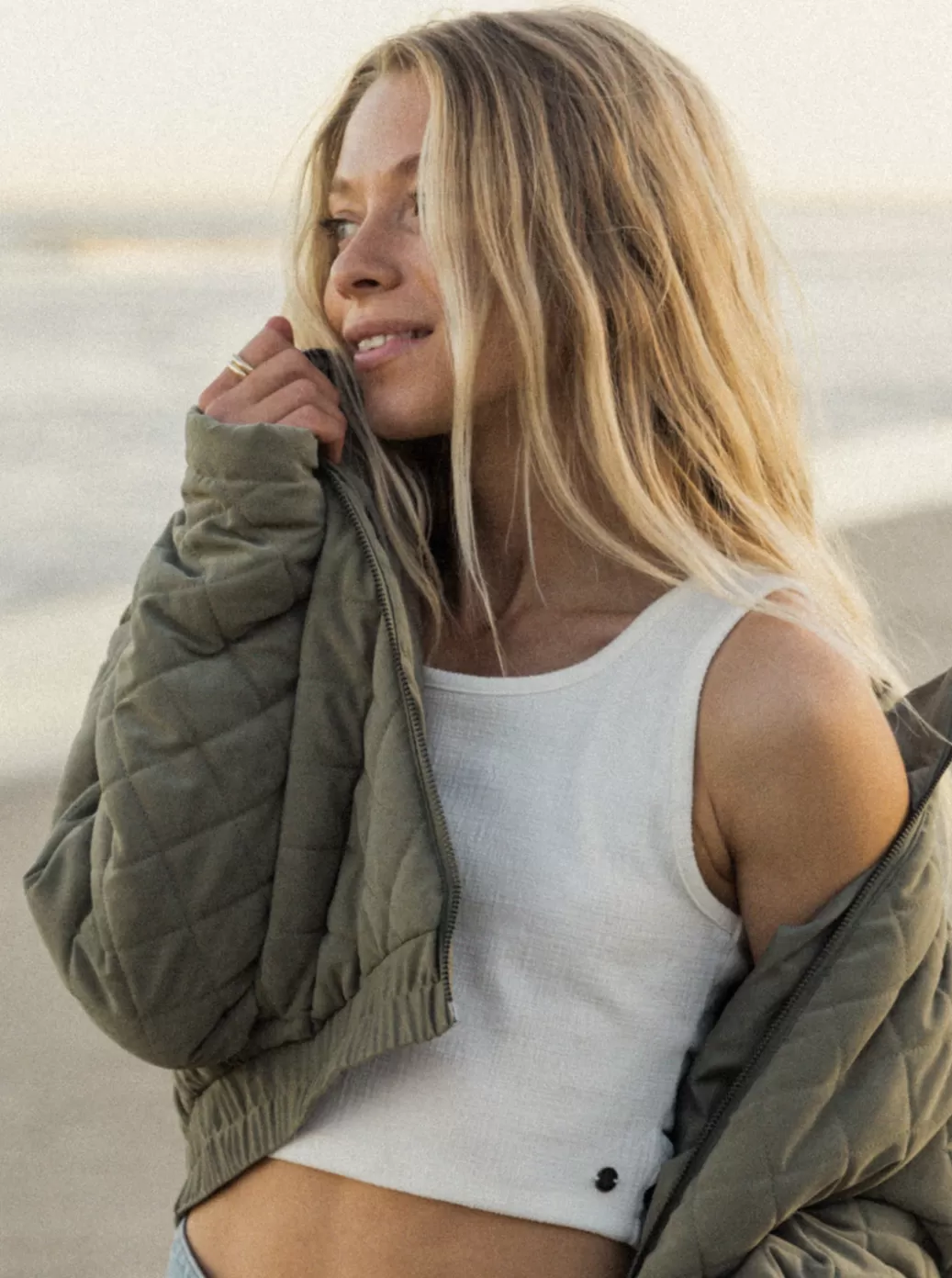 Tees & Tanks | Tops | WOMEN ROXY Good Keepsake Crop Top Snow White