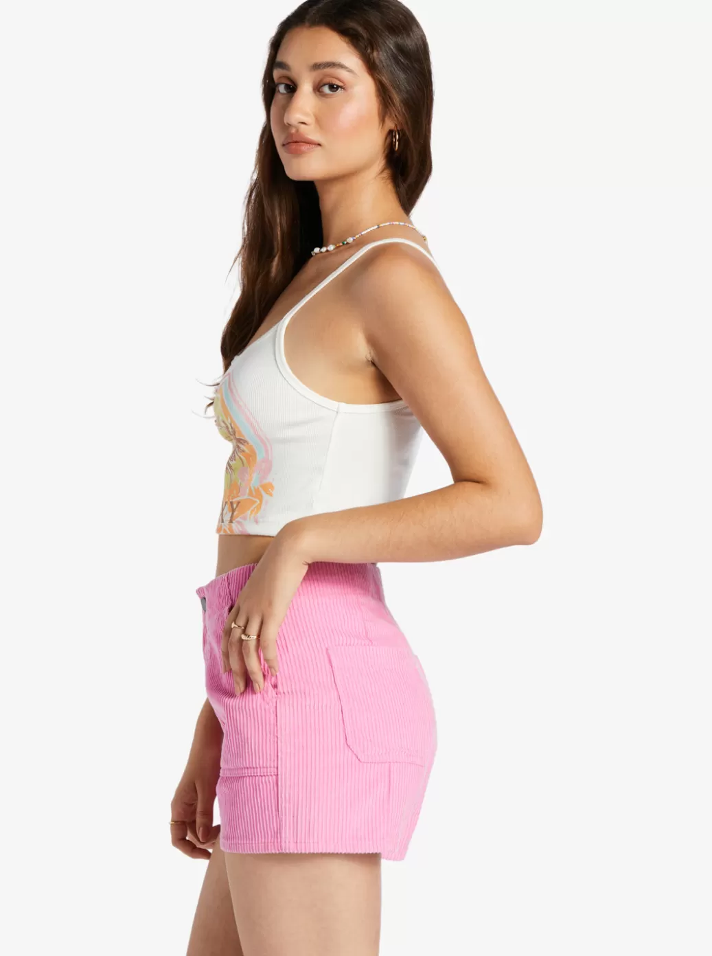 Tees & Tanks | WOMEN ROXY Haleiwa Moment Cropped Tank Top Snow White