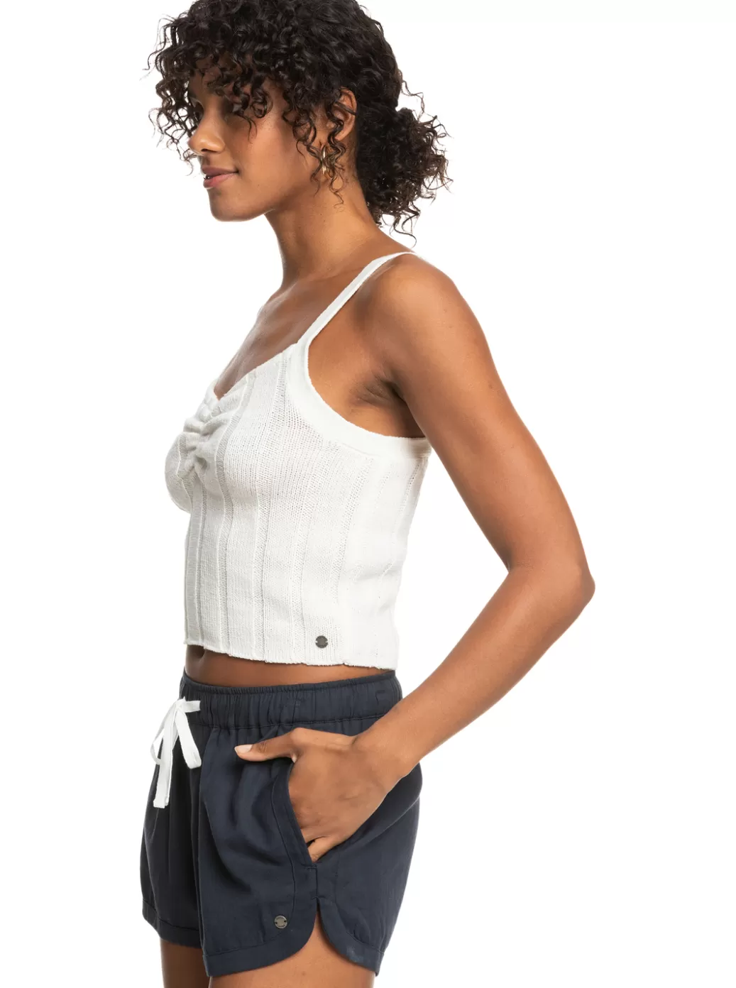 Tees & Tanks | Tops | WOMEN ROXY Island Beauty Knitted Tank Top Tapioca
