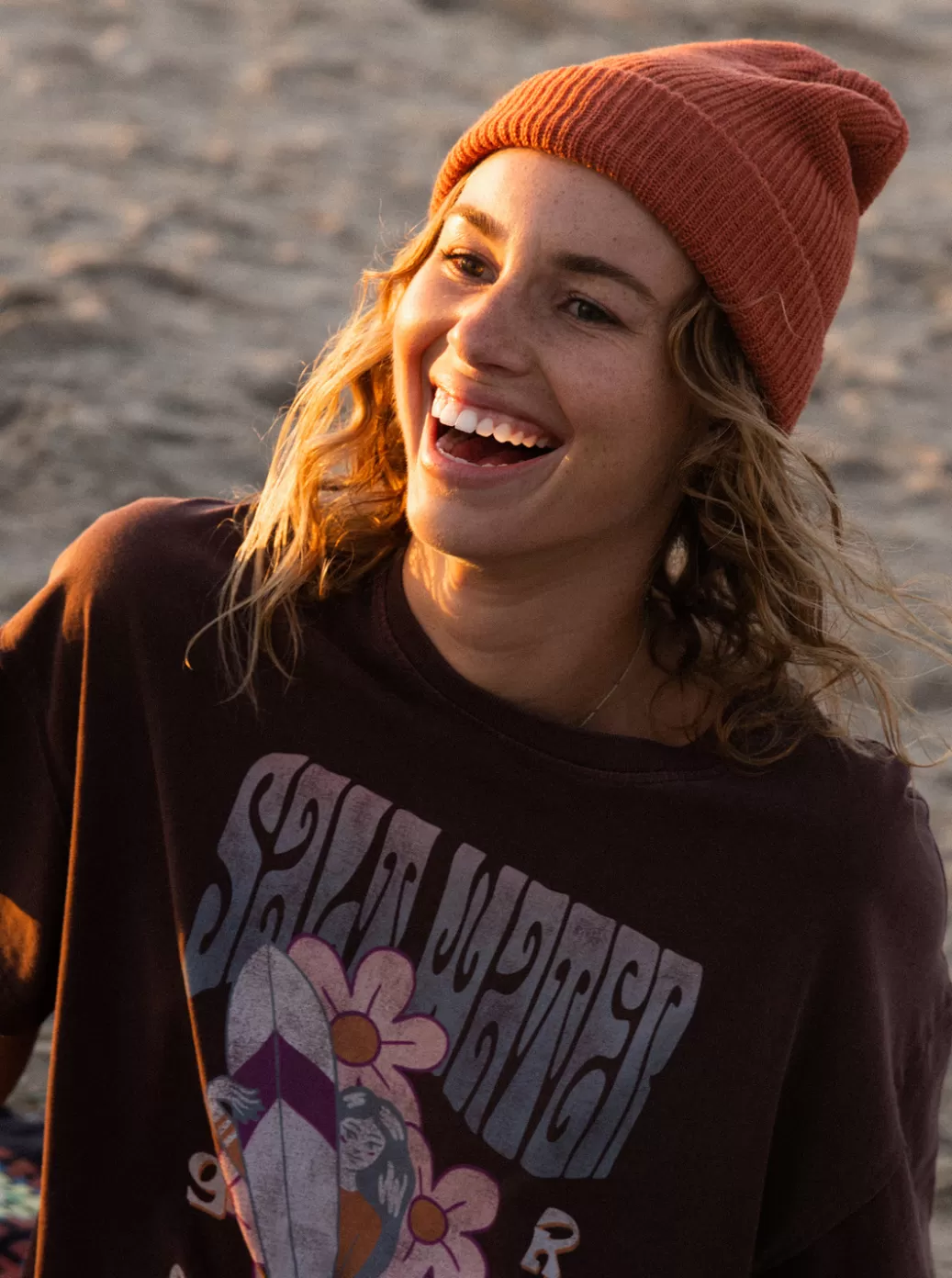 Snow Accessories | WOMEN ROXY Island Fox Beanie Cedar Wood