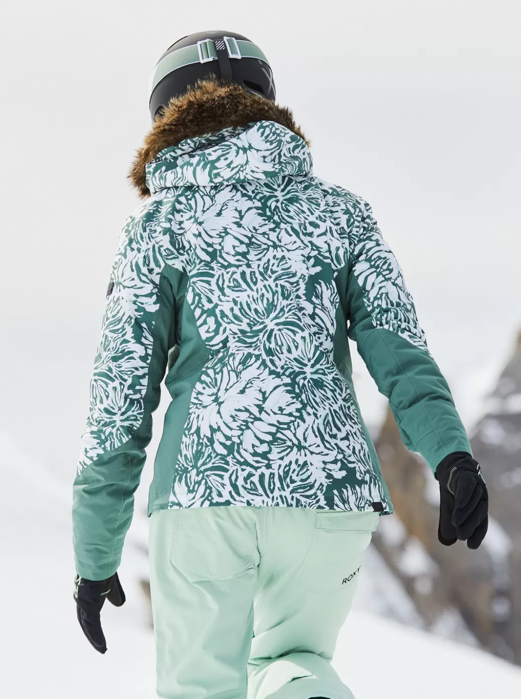 Snow Jackets | WOMEN ROXY Jet Ski Premium Technical Snow Jacket Dark Forest Wild