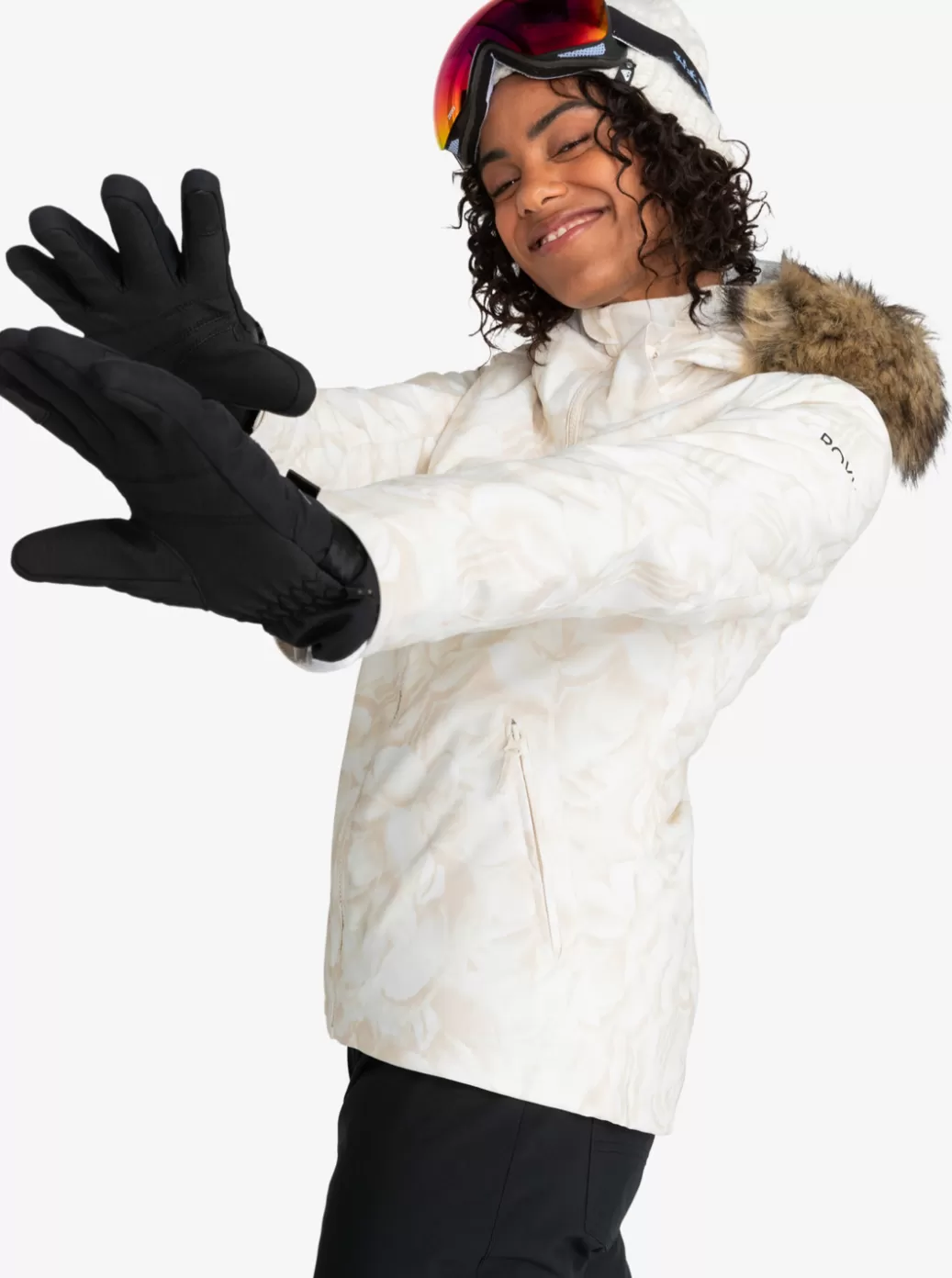 Snow Jackets | WOMEN ROXY Jet Ski Technical Snow Jacket Egret Glow