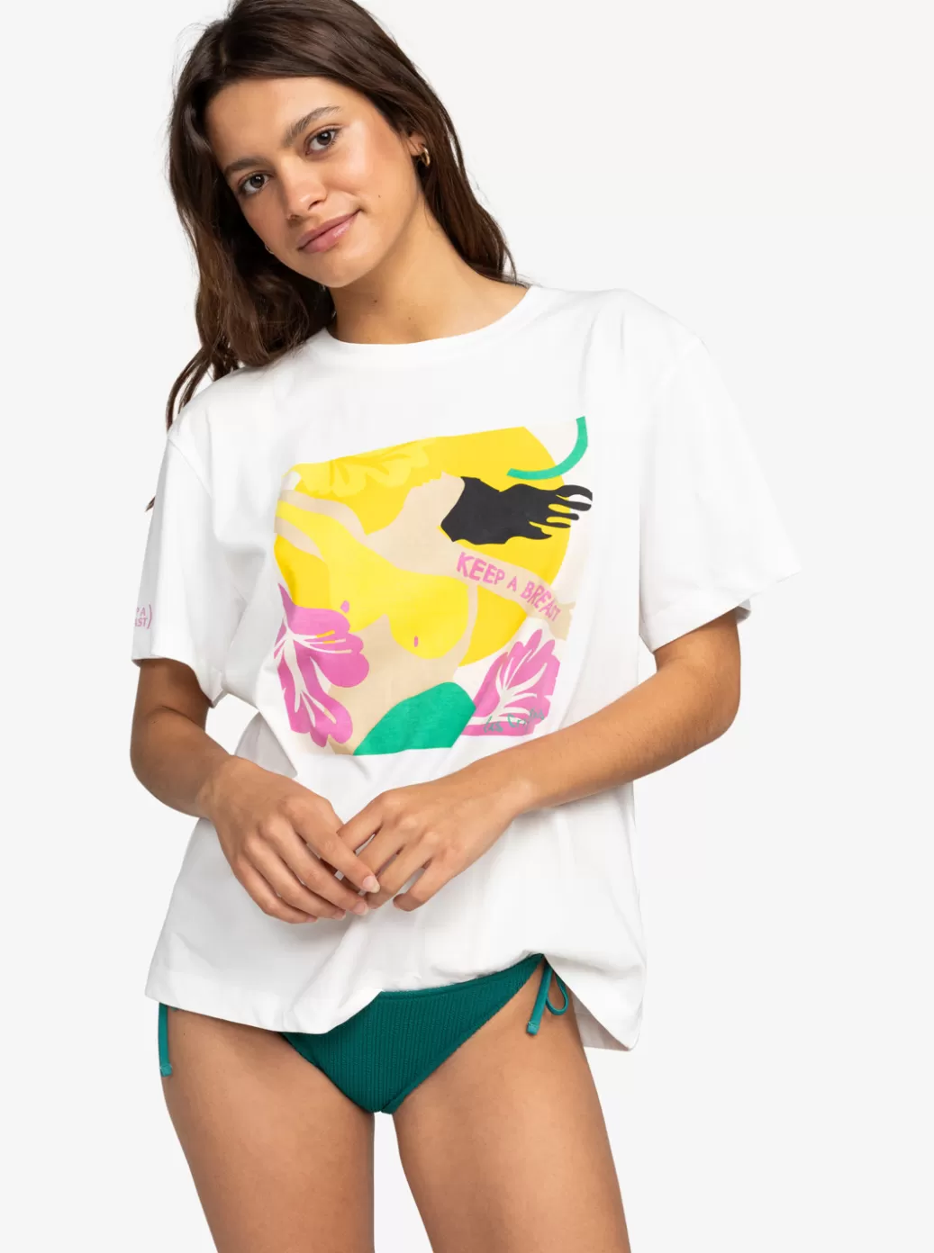 Tees & Tanks | Tops | WOMEN ROXY Keep A Breast Day T-Shirt Snow White