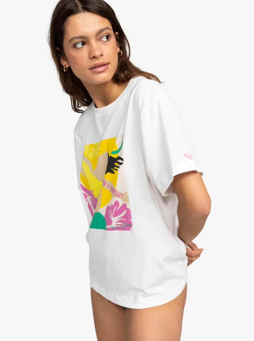 Tees & Tanks | Tops | WOMEN ROXY Keep A Breast Day T-Shirt Snow White
