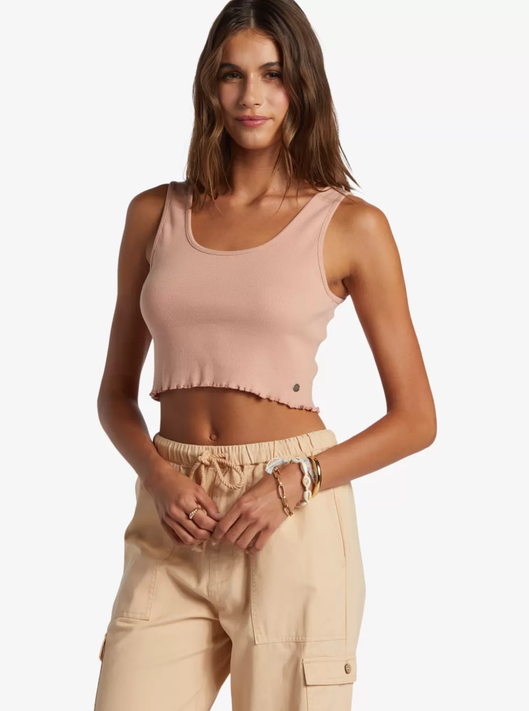 Tees & Tanks | Tops | WOMEN ROXY Keep It Wavy Tank Top Cafe Creme