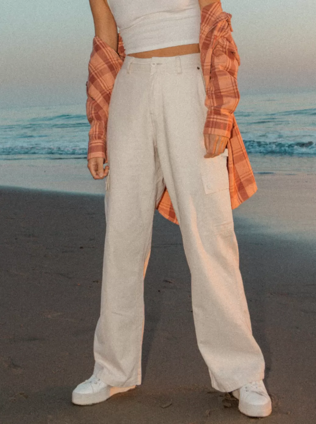 Pants & Jeans | WOMEN ROXY Lefty Cargo Trousers Natural