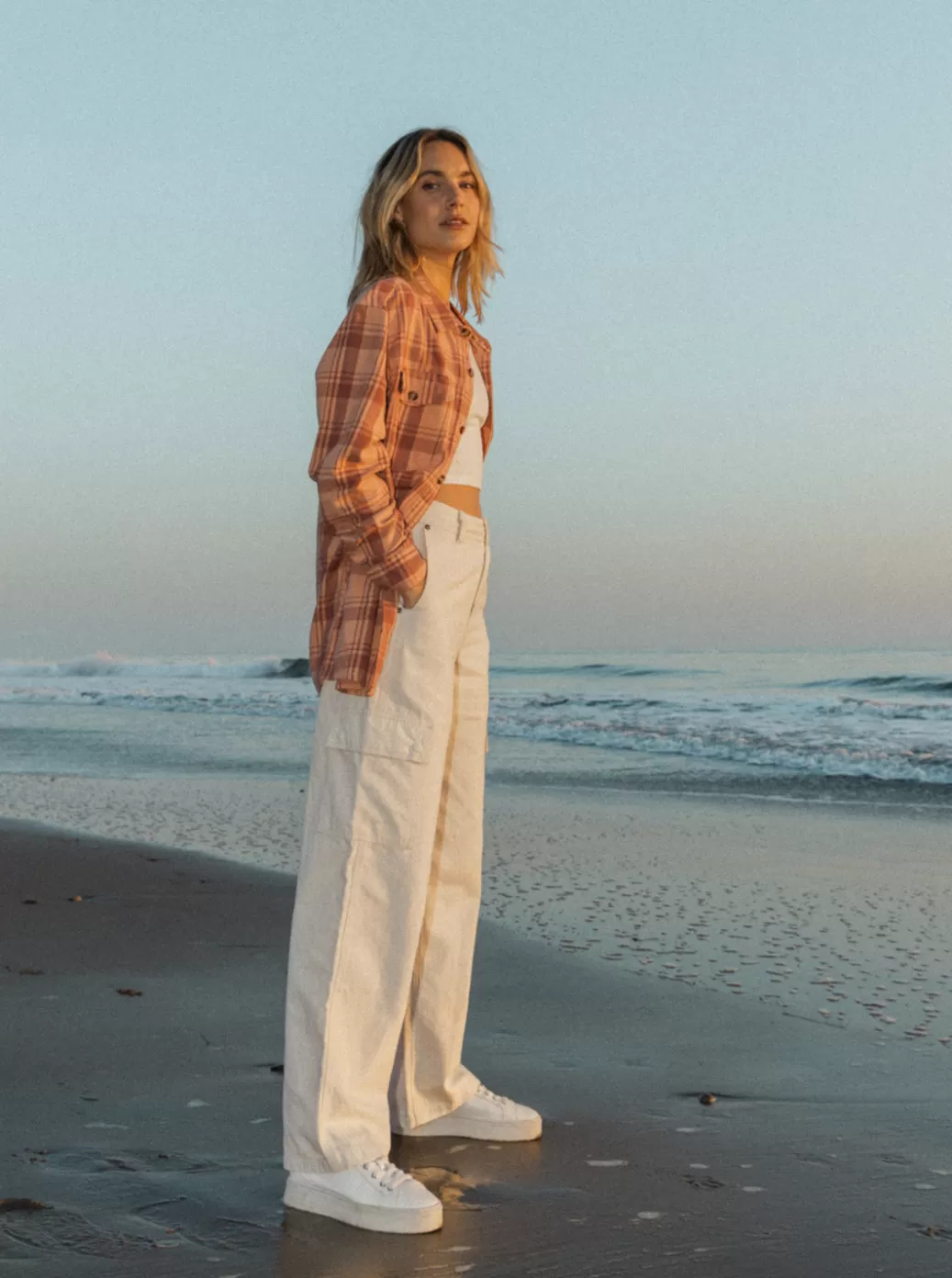 Pants & Jeans | WOMEN ROXY Lefty Cargo Trousers Natural