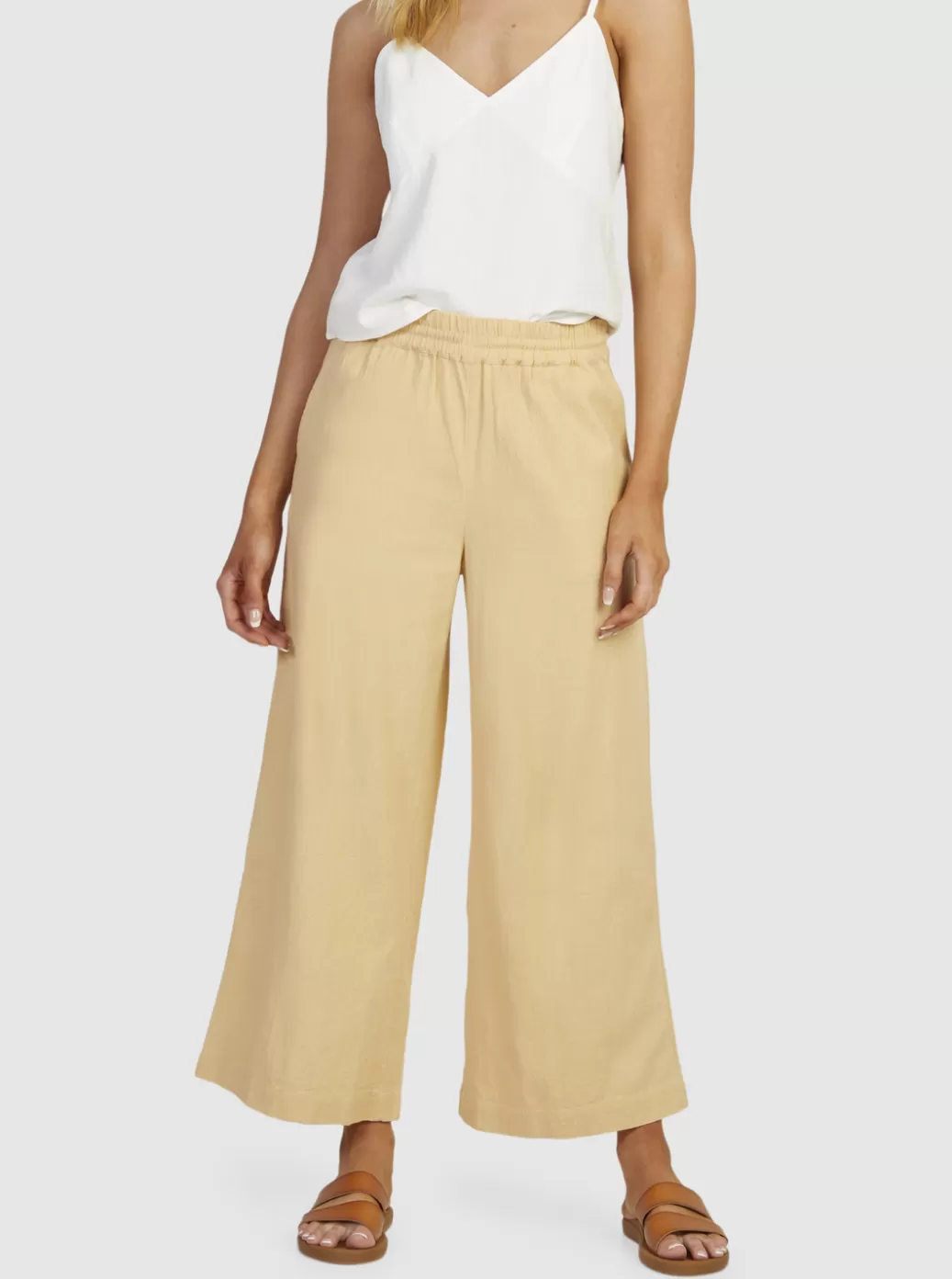 Pants & Jeans | WOMEN ROXY Lekeitio Bay Beach Trousers Beige