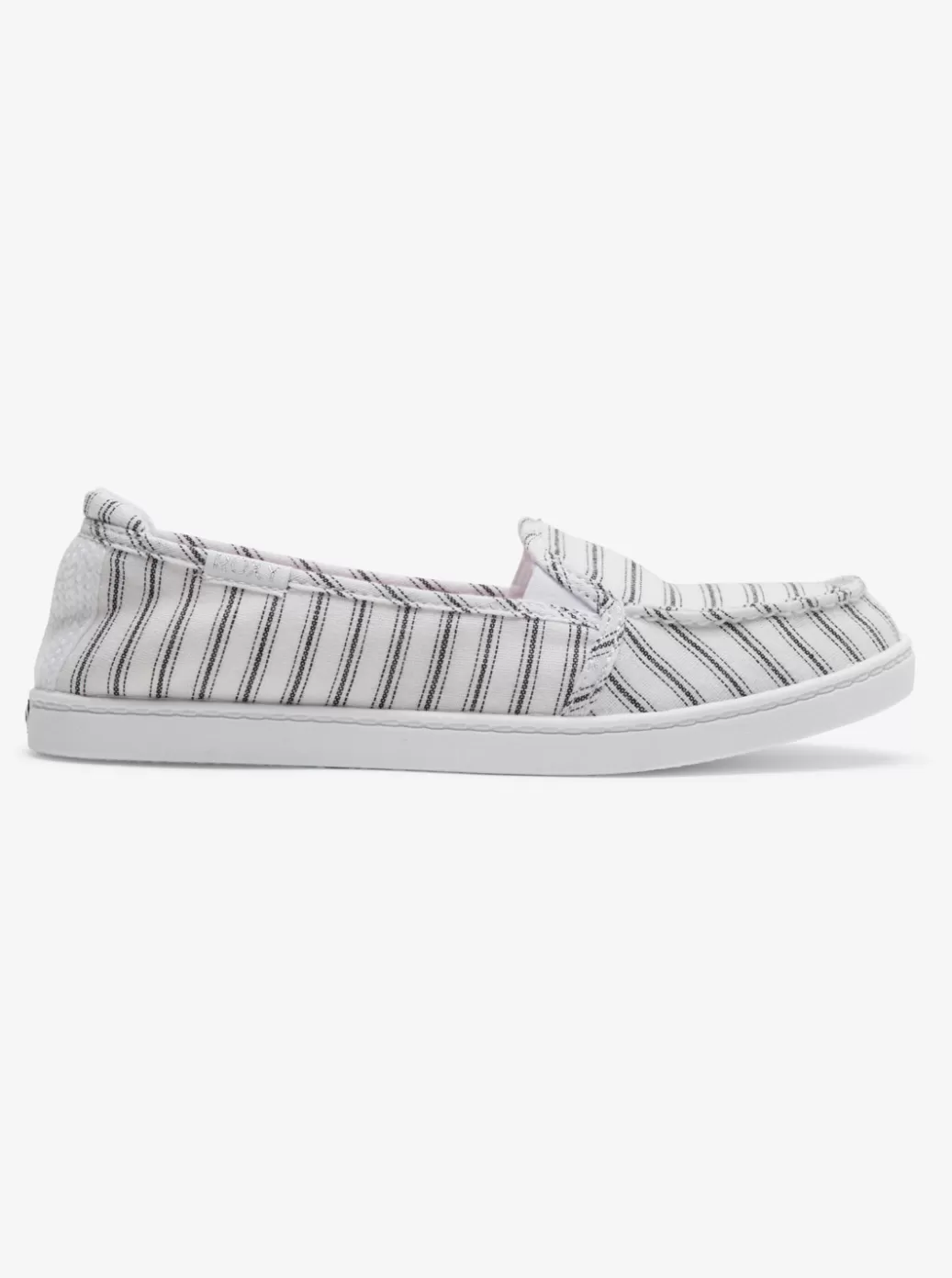 Sneakers | WOMEN ROXY Minnow Slip-On Shoes White/black Pinstripe