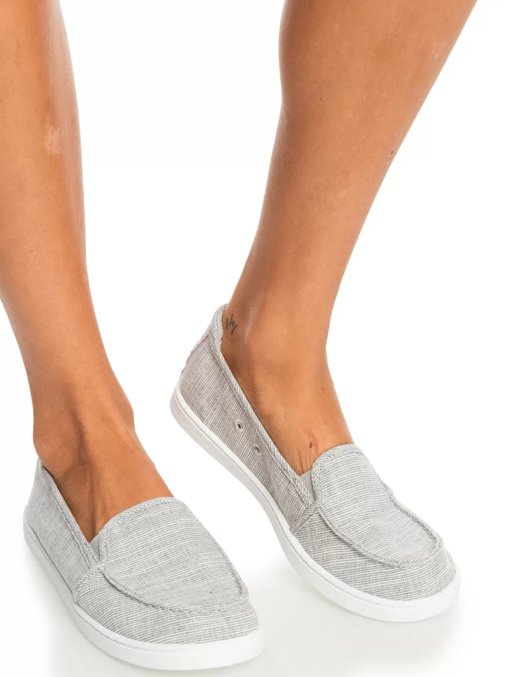 Sneakers | WOMEN ROXY Minnow Slip-On Shoes Cool Grey