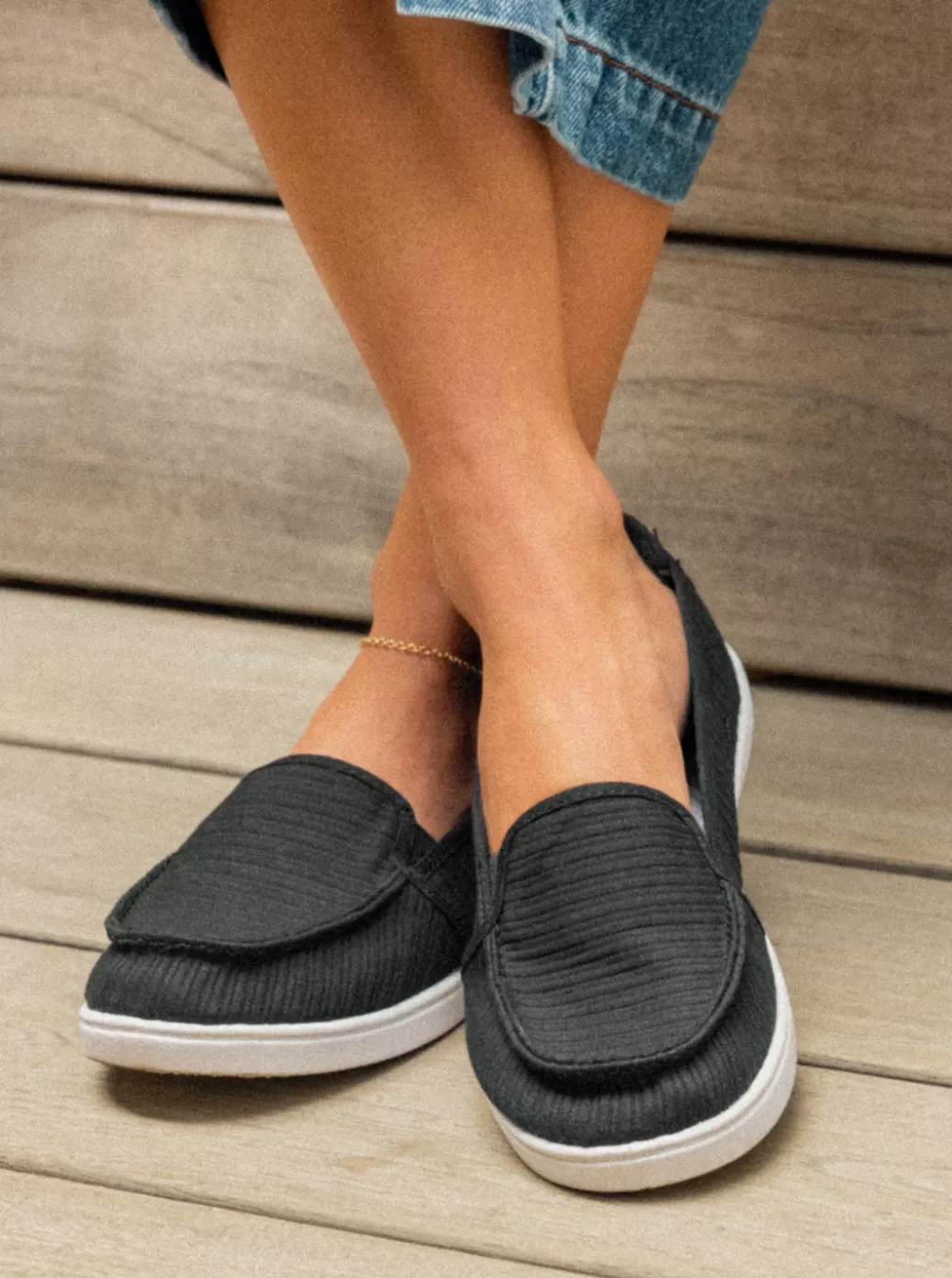Sneakers | WOMEN ROXY Minnow Slip-On Shoes Black
