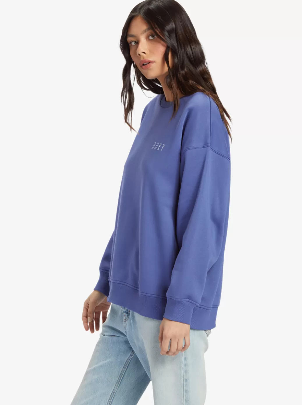 Loungewear | Fleece & Hoodies | WOMEN ROXY Morning Hike H Crew Neck Sweatshirt Marlin