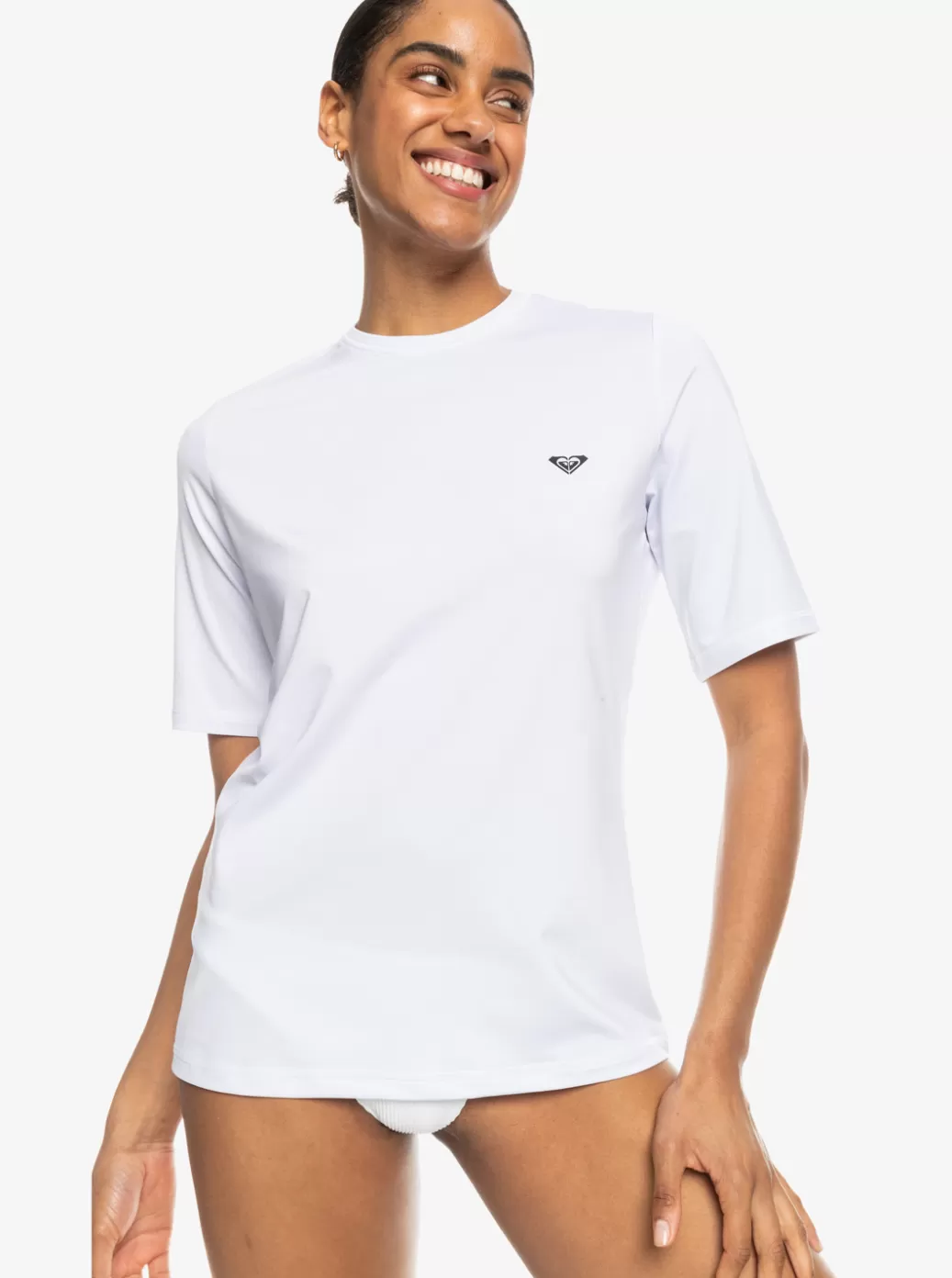 Rashguards | WOMEN ROXY New Enjoy Waves Long Sleeve Rashguard Bright White