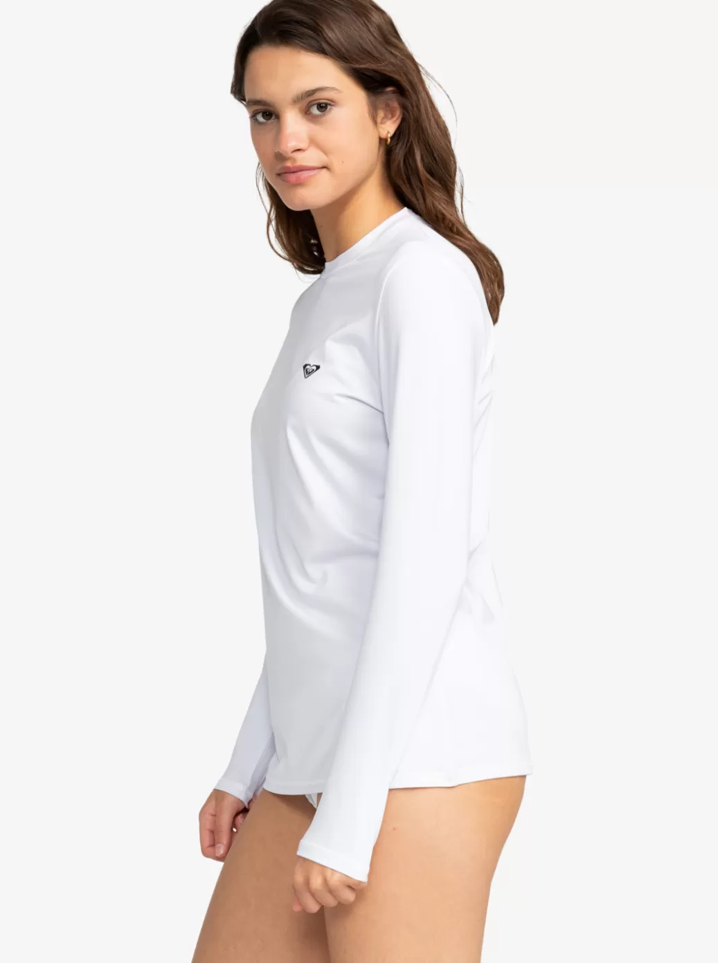 Rashguards | WOMEN ROXY New Enjoy Waves Long Sleeve Rashguard Bright White
