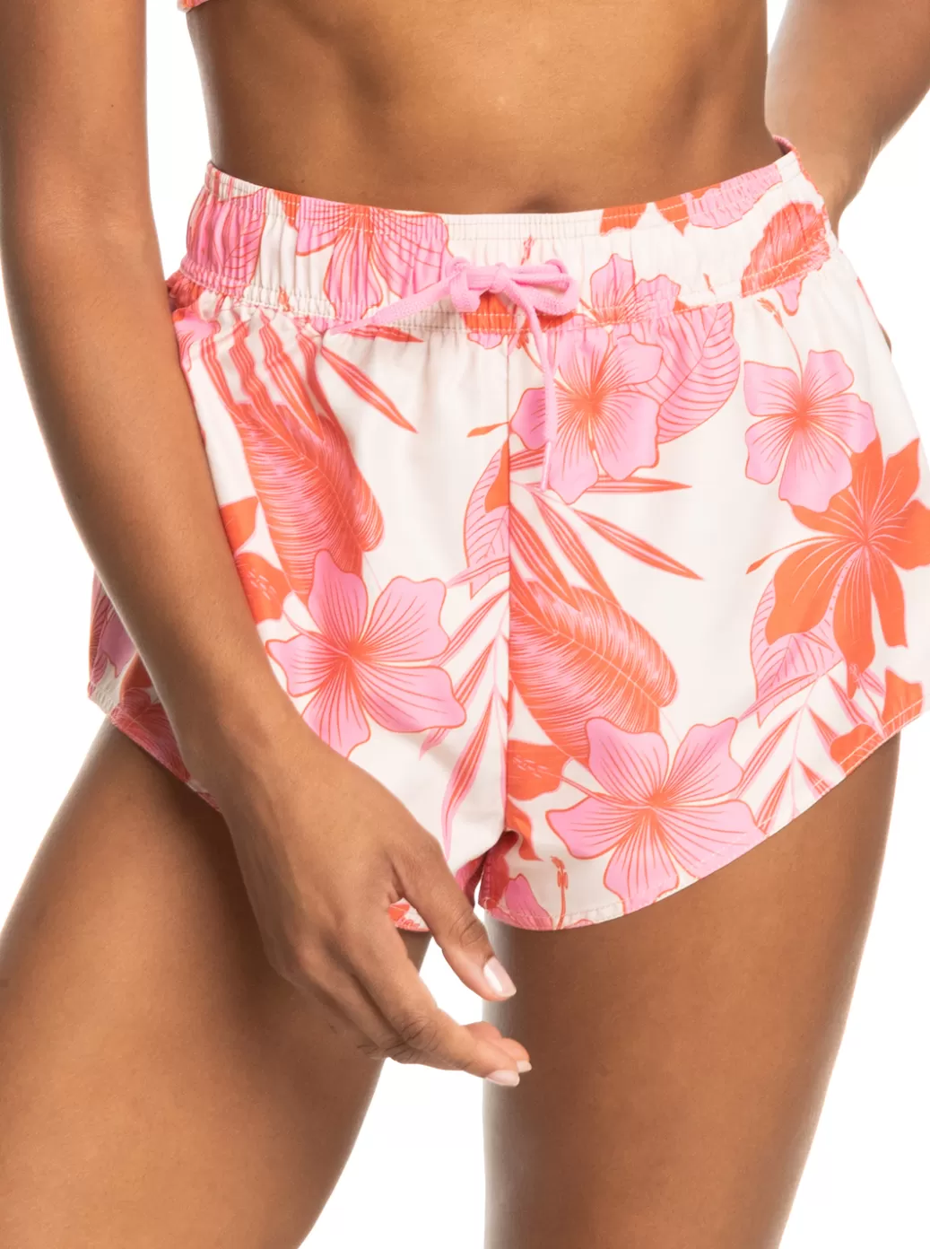 Boardshorts | WOMEN ROXY New Fashion Board Shorts Pale Dogwood Lhibiscus