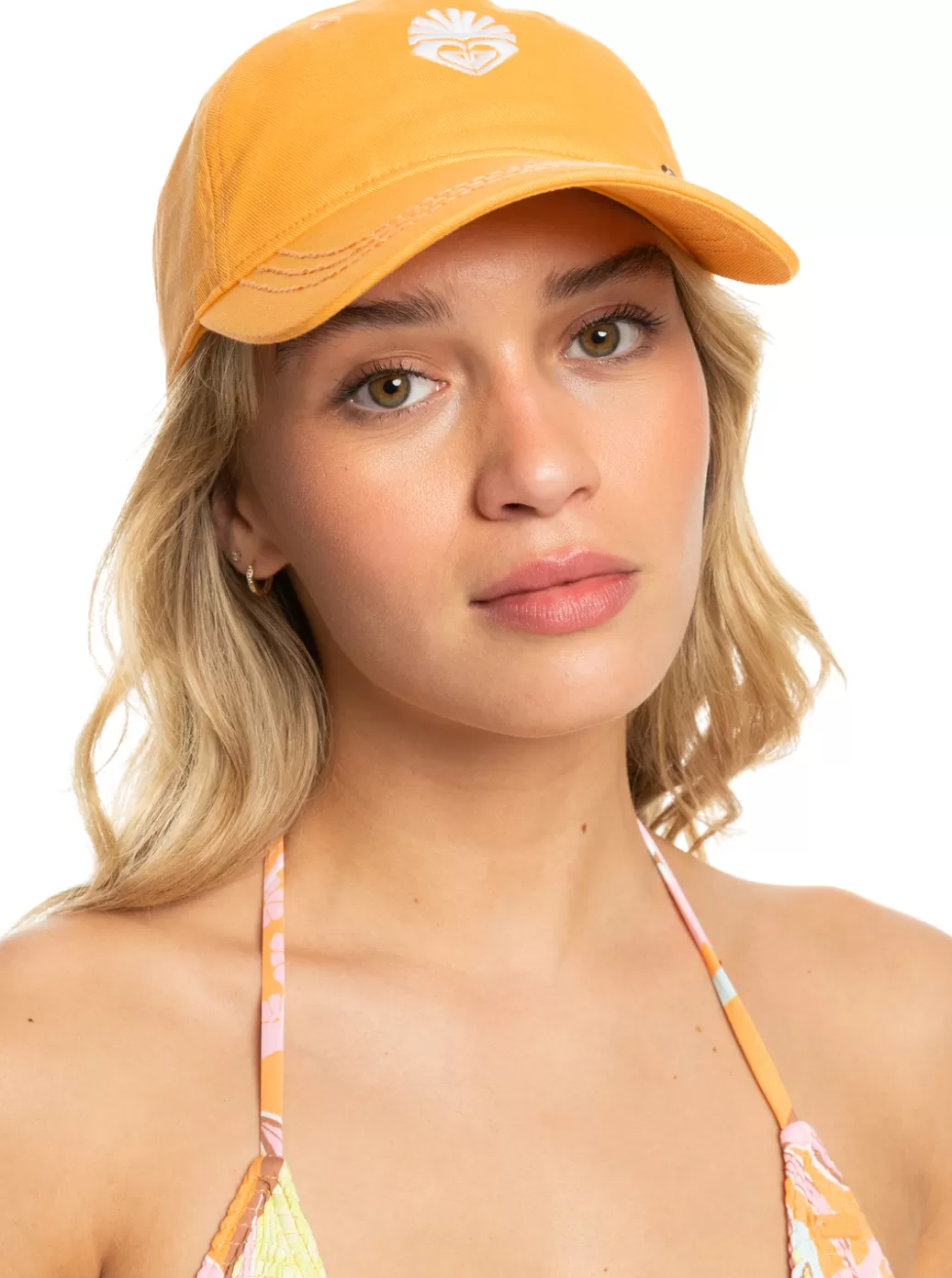 Hats | WOMEN ROXY Next Level Baseball Cap Mock Orange