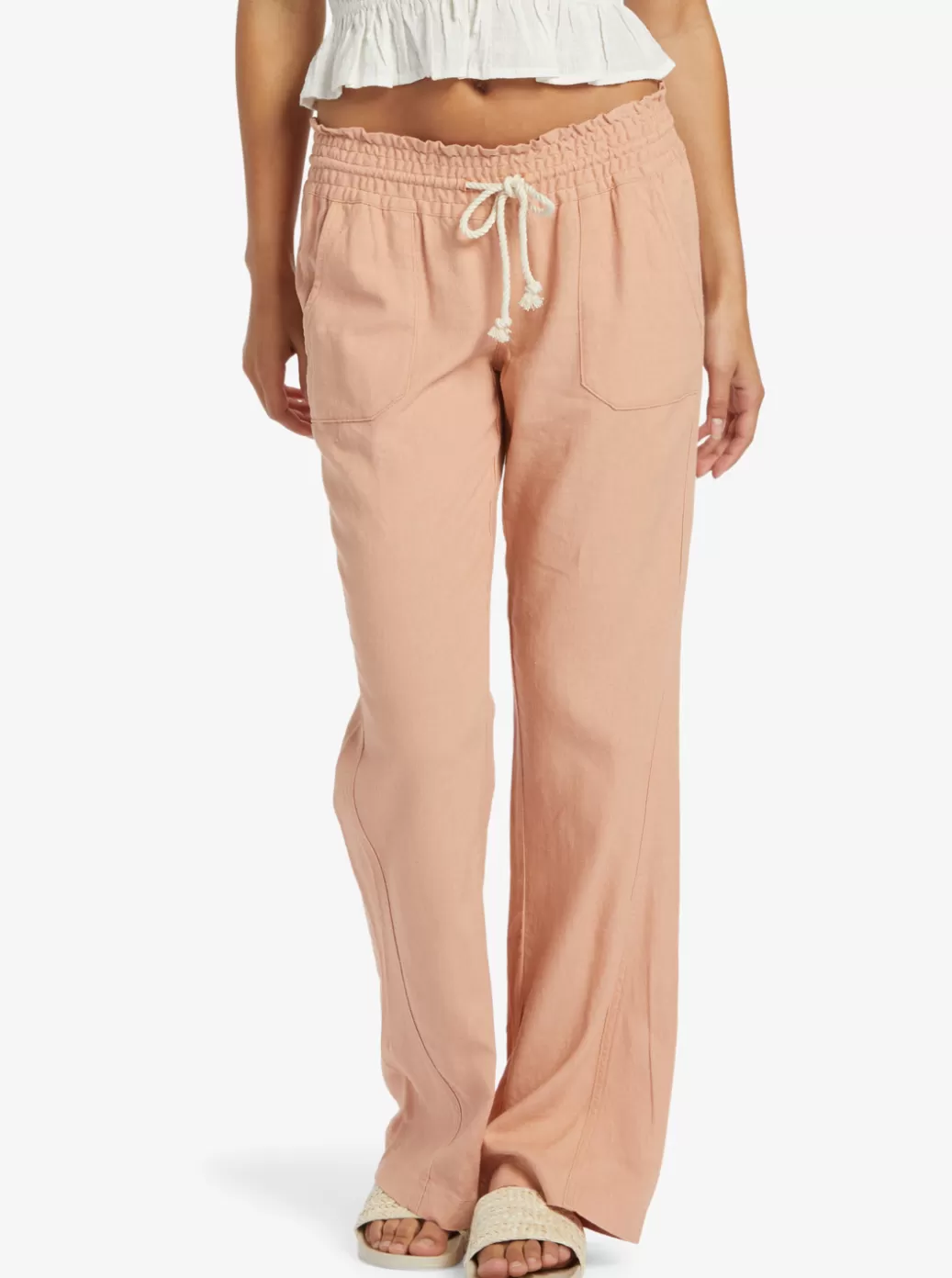 Pants & Jeans | WOMEN ROXY Oceanside Flared Pants Cafe Creme