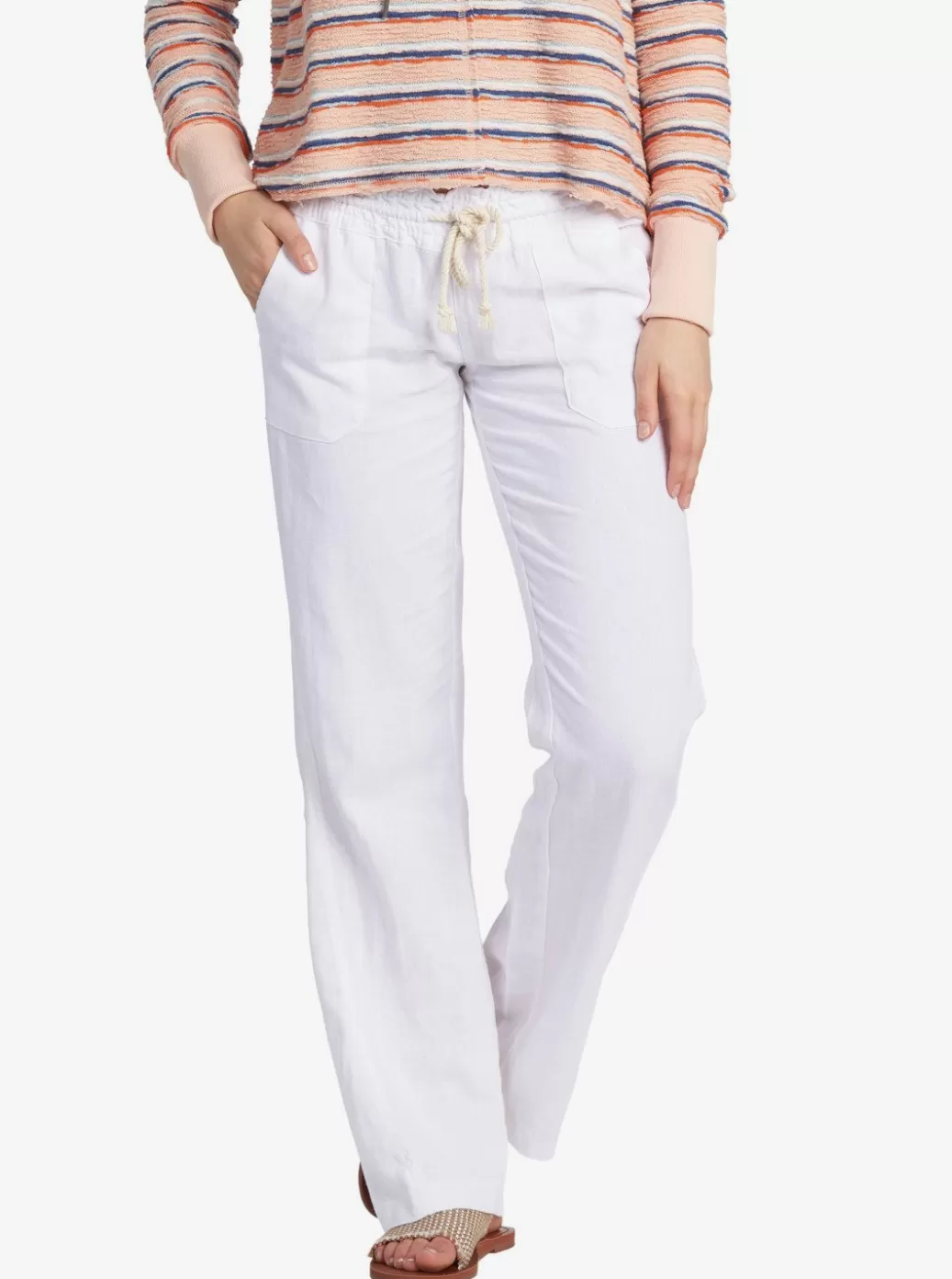 Pants & Jeans | WOMEN ROXY Oceanside Flared Pants Sea Salt
