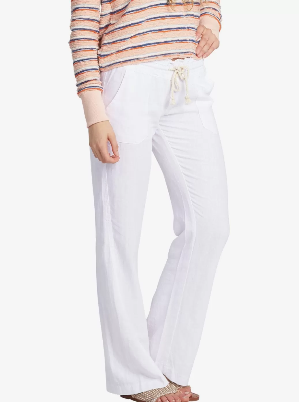 Pants & Jeans | WOMEN ROXY Oceanside Flared Pants Sea Salt
