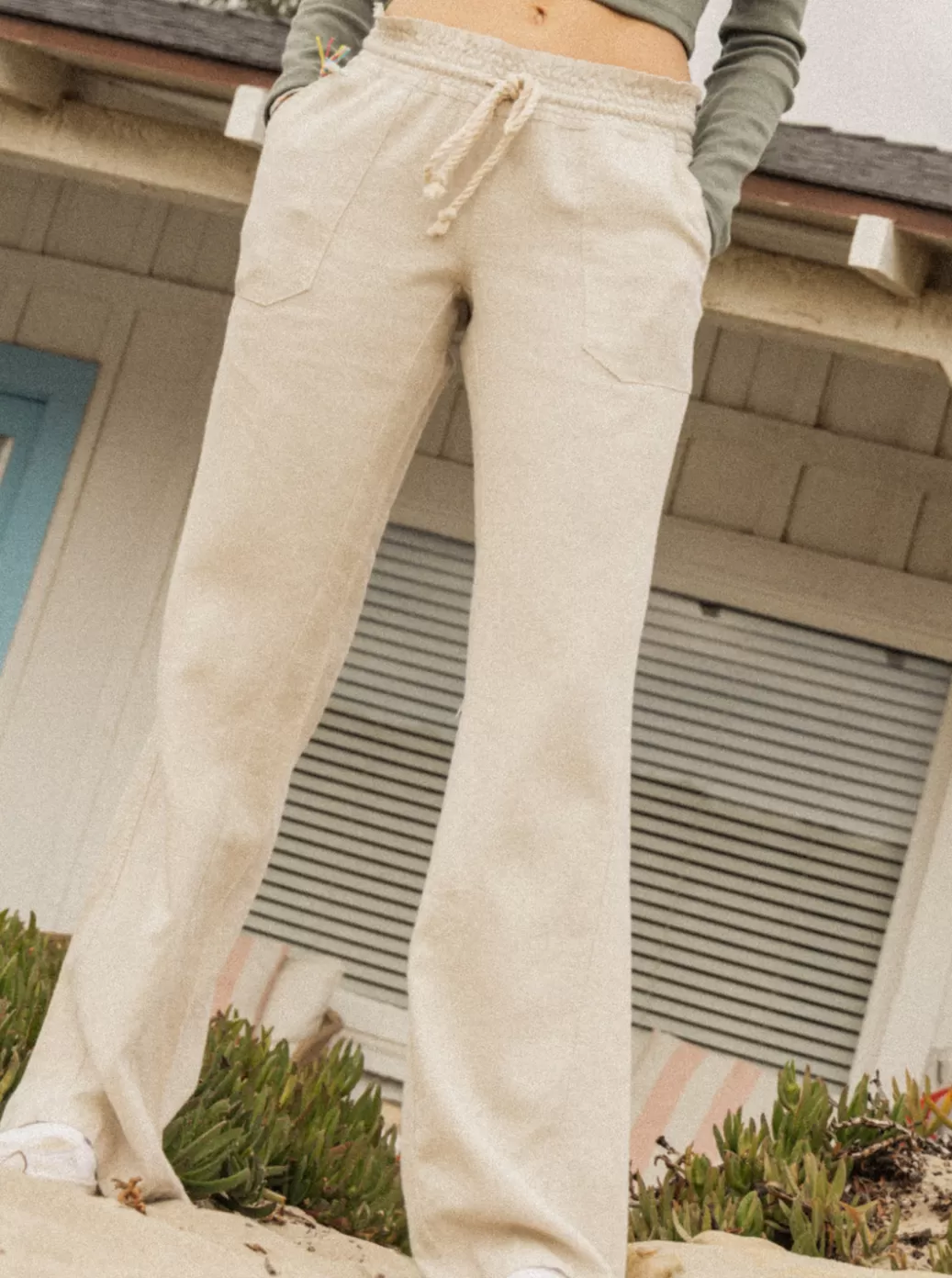 Pants & Jeans | WOMEN ROXY Oceanside Flared Pants Stone