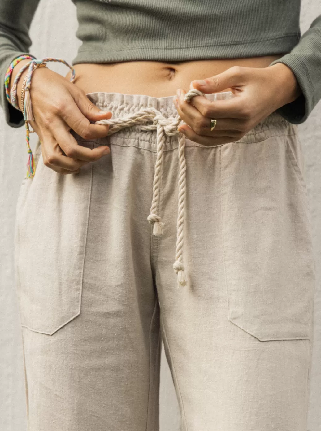 Pants & Jeans | WOMEN ROXY Oceanside Flared Pants Stone