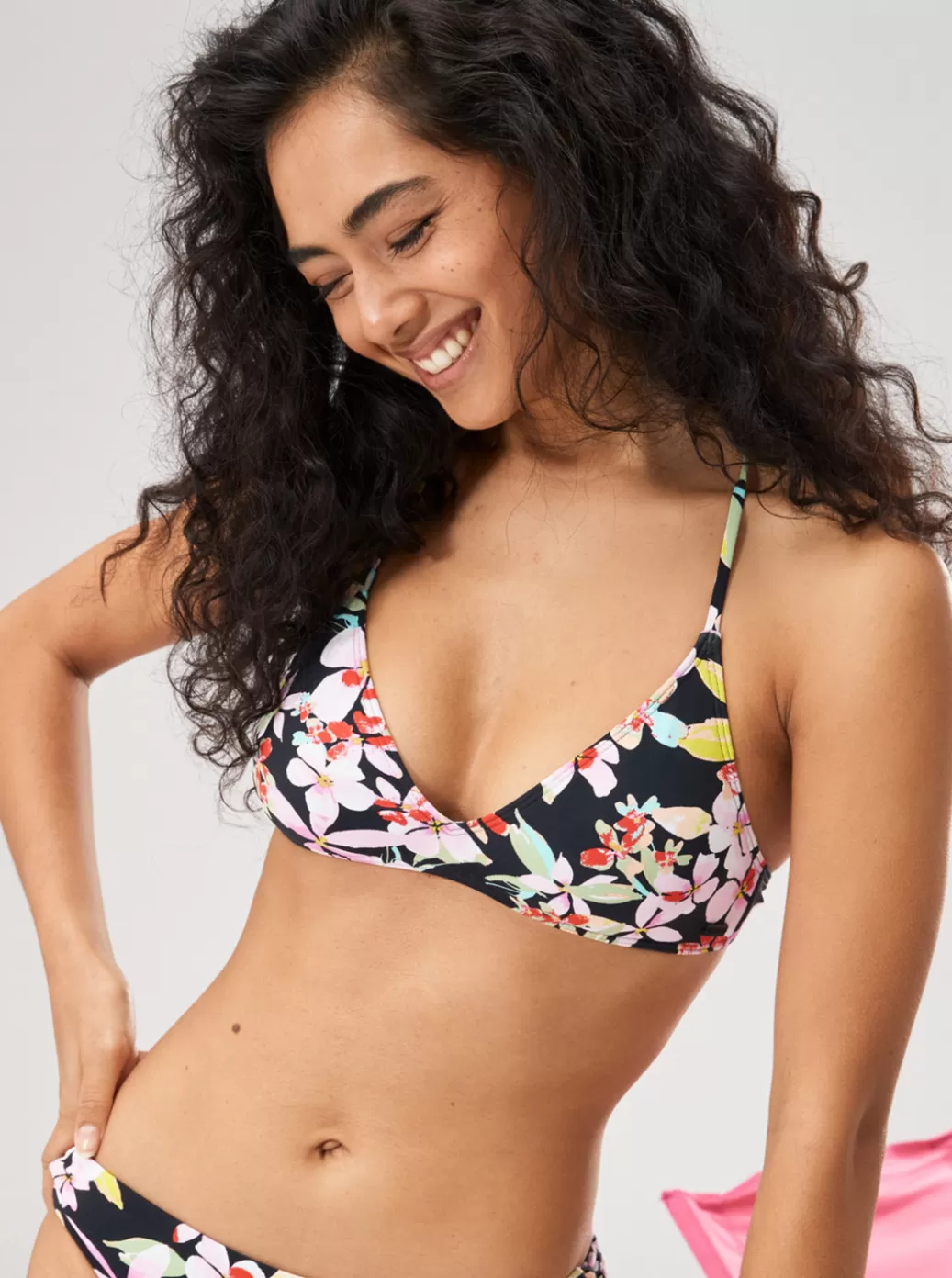 Bikini Tops | Bikinis | WOMEN ROXY Pants Beach Classics Ba Athl Triangle Bikini Top Anthracite New Life