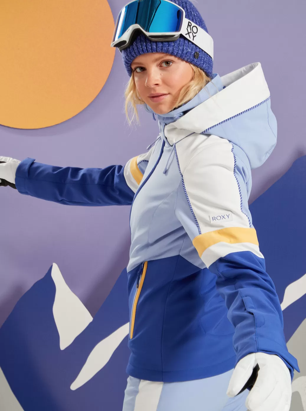 Snow Jackets | WOMEN ROXY Peak Chic Technical Softshell Snow Jacket Easter Egg