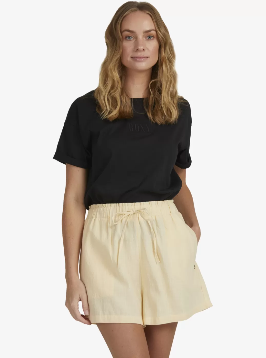 Shorts | WOMEN ROXY Place To Be 6" Knit Shorts Biscotti