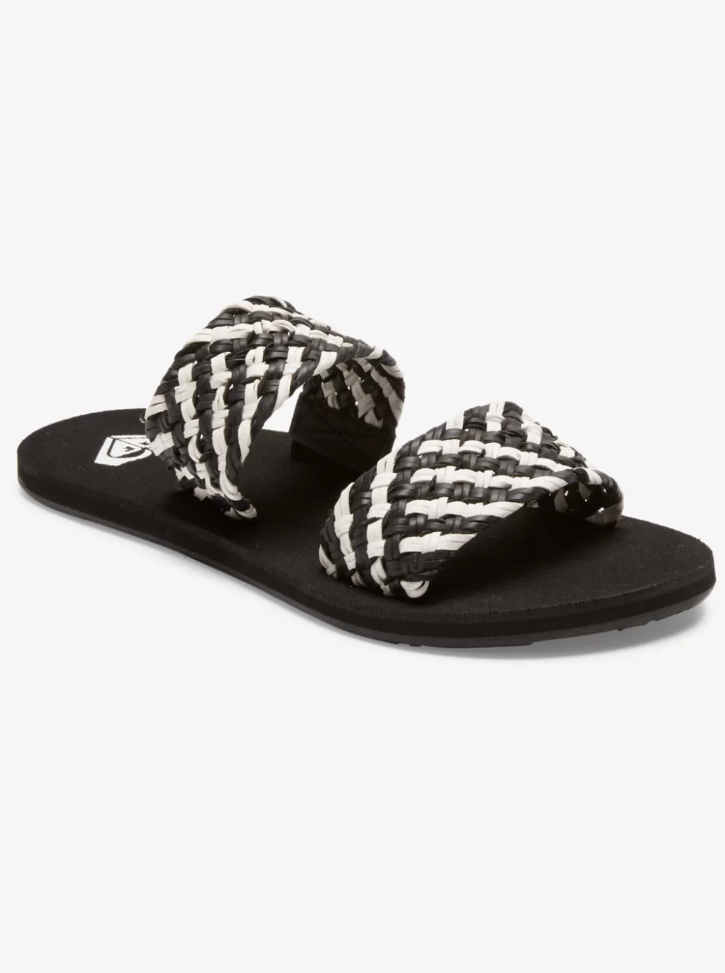 Sandals | WOMEN ROXY Porto Slide Slider Sandals Black/white