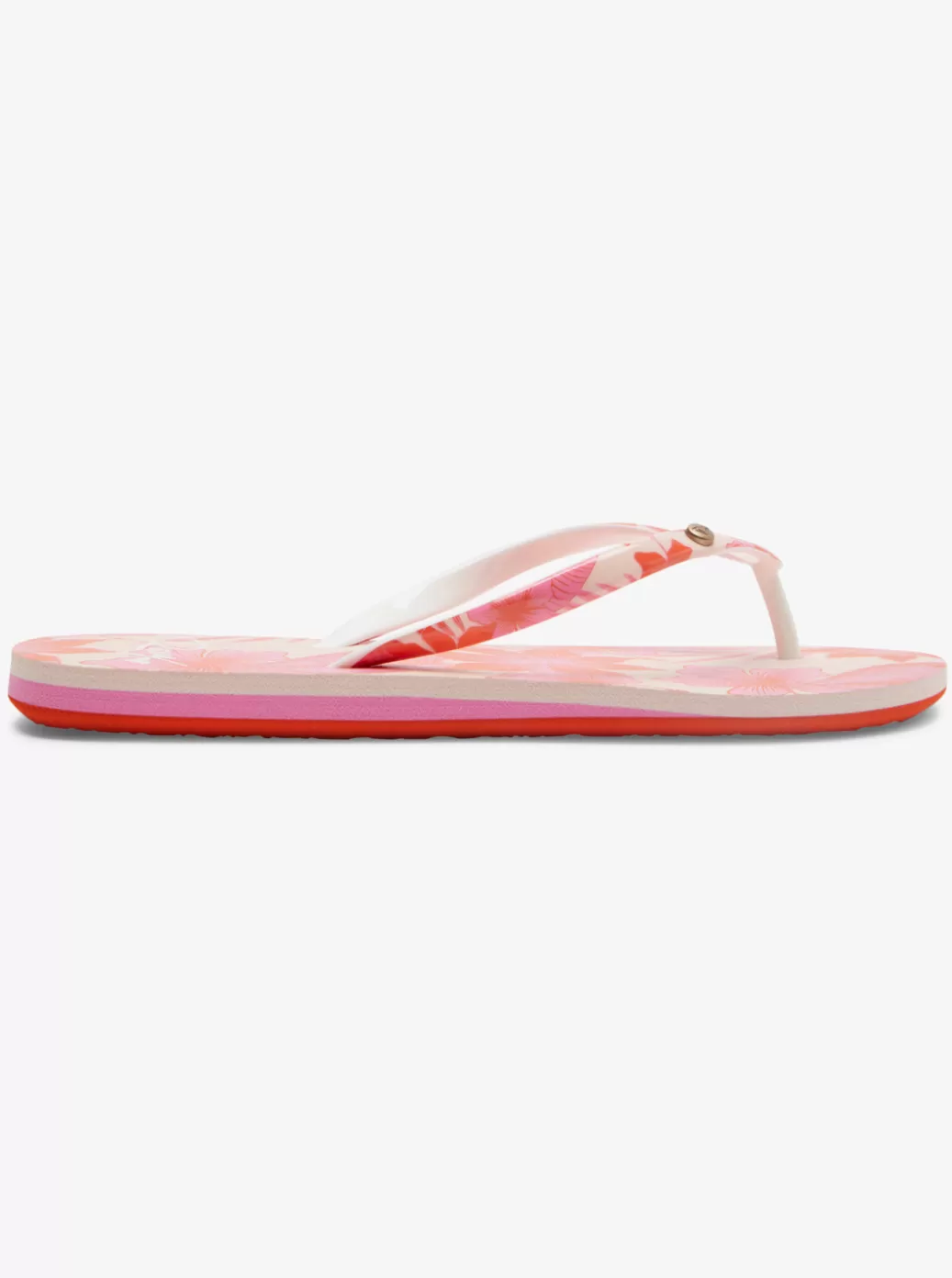 Flip Flops | WOMEN ROXY Portofino Flip-Flops Crazy Pink Flower