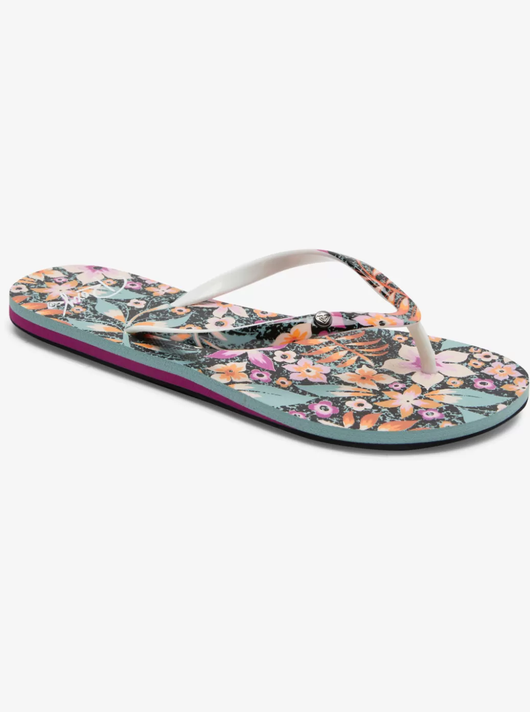 Flip Flops | WOMEN ROXY Portofino Flip-Flops Black/purple/orange