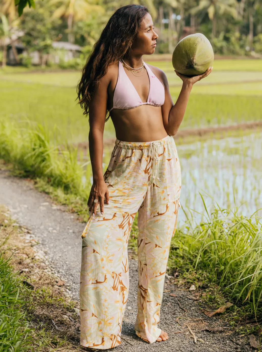 Pants & Jeans | WOMEN ROXY Precious High Waist Cargo Pants Quiet Green Coast 2 Coast