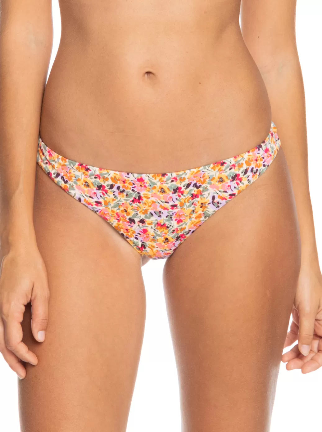 Bikini Bottoms | Bikinis | WOMEN ROXY Printed Beach Classics Cheeky Bikini Bottoms Pastel Rose Swept Up Floral